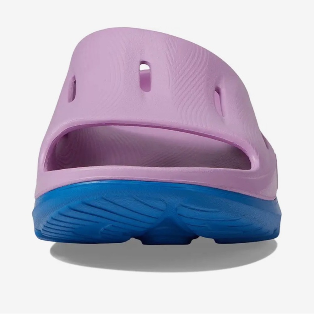 NEW Hoka Ora Recovery Slide 3 Slip On Sandals Cyclamen/ Coastal Sky - Picture 2 of 8